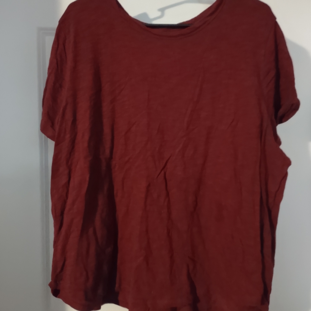 Old Navy Women's Burgundy Short Sleeve Tee